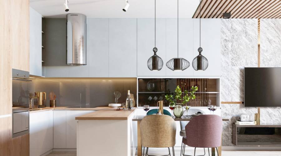 barrier-free kitchen, ergonomic layout, adaptable appliances, height-adjustable benches